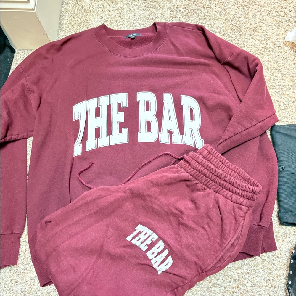 The Bar Burgundy Sweatshirt